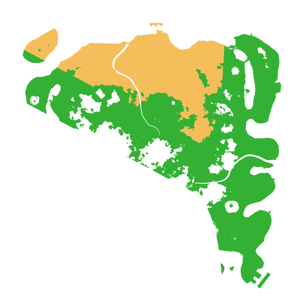 Biome Rust Map: Procedural Map, Size: 3500, Seed: 1830169518