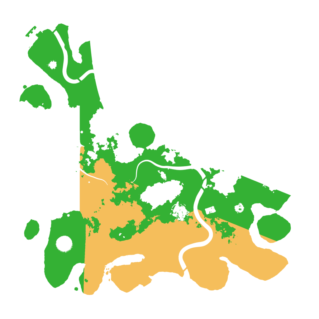 Biome Rust Map: Procedural Map, Size: 3500, Seed: 57993641