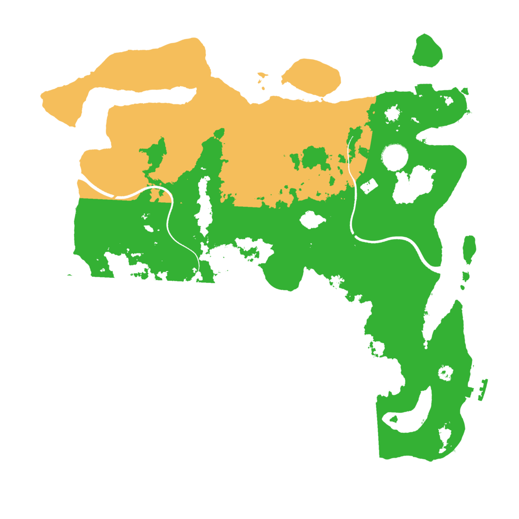 Biome Rust Map: Procedural Map, Size: 3500, Seed: 657276982