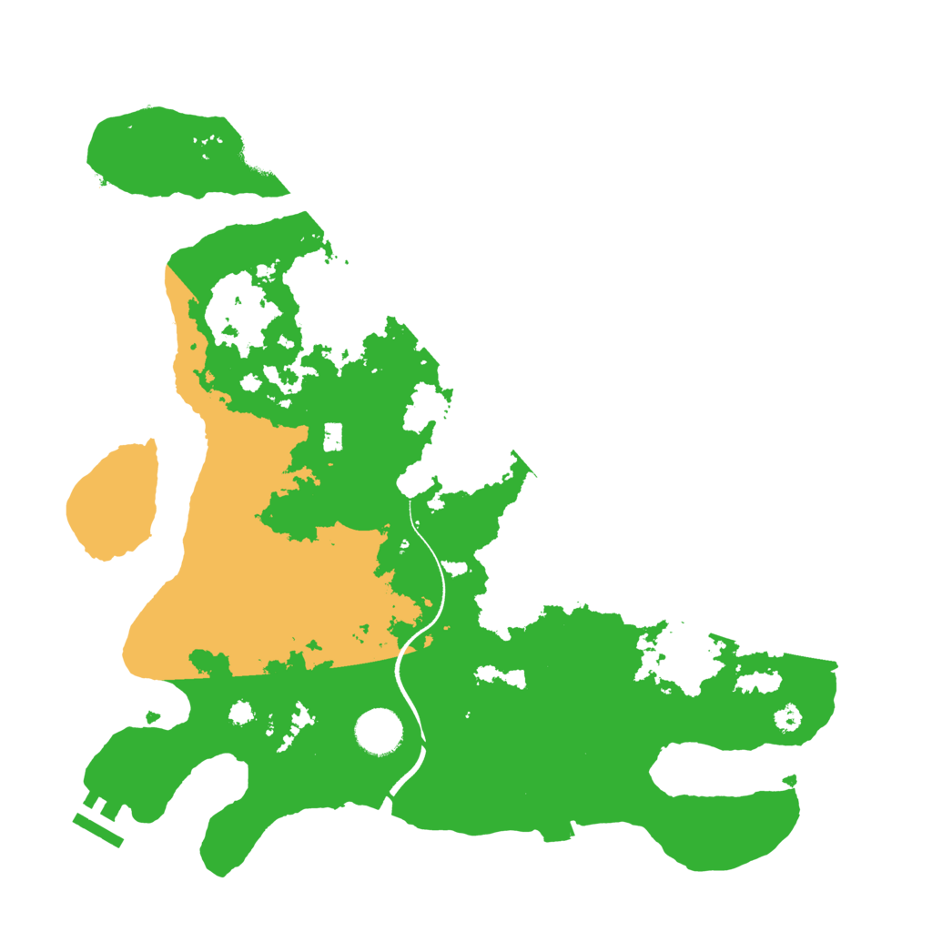 Biome Rust Map: Procedural Map, Size: 3500, Seed: 196523