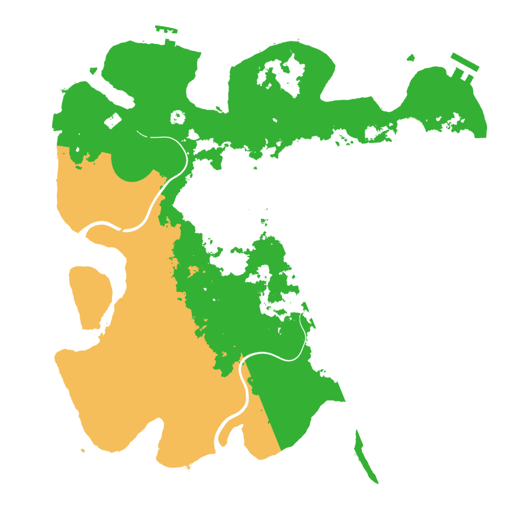 Biome Rust Map: Procedural Map, Size: 3500, Seed: 1942512996