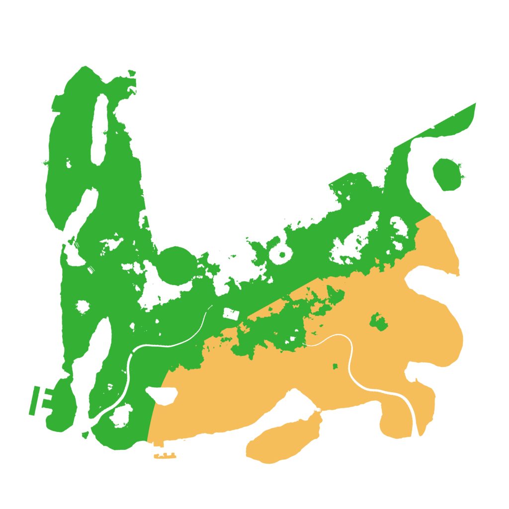 Biome Rust Map: Procedural Map, Size: 3500, Seed: 56464628