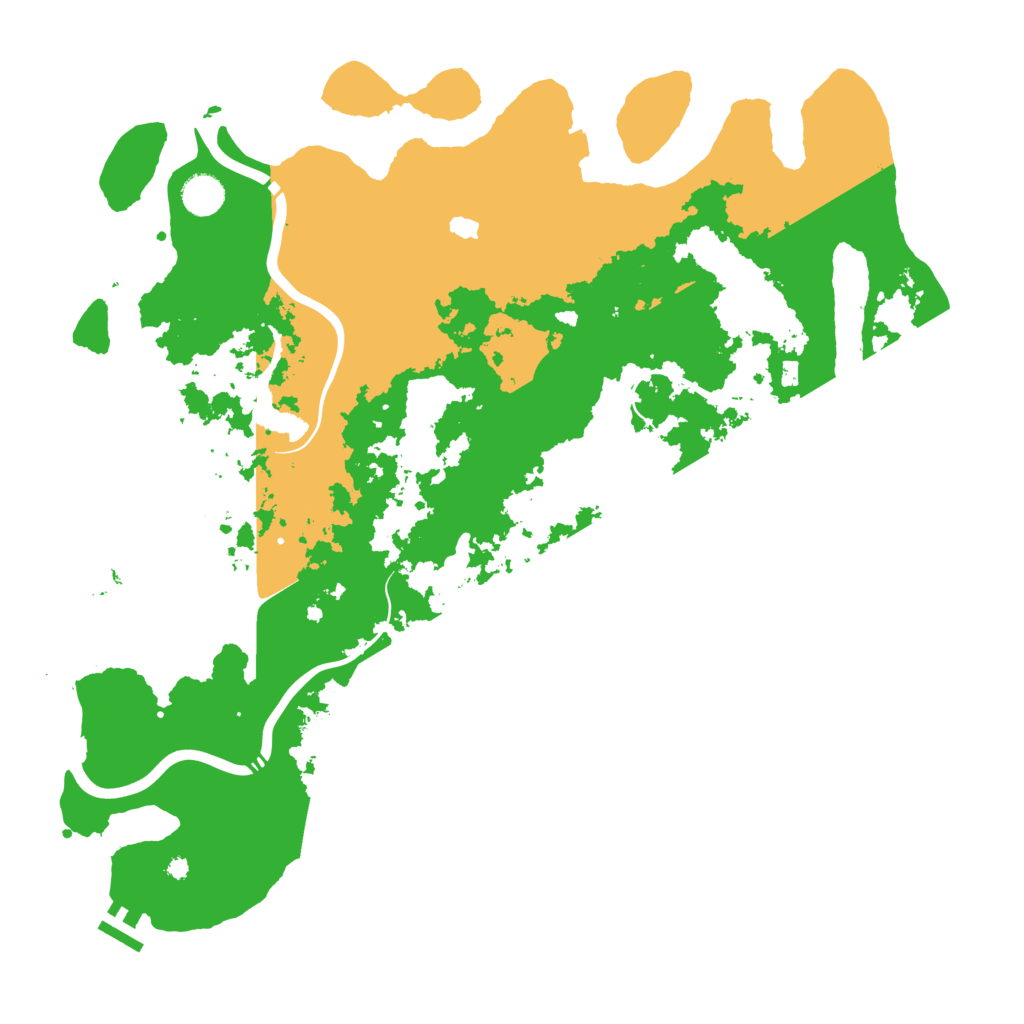Biome Rust Map: Procedural Map, Size: 4300, Seed: 514663563