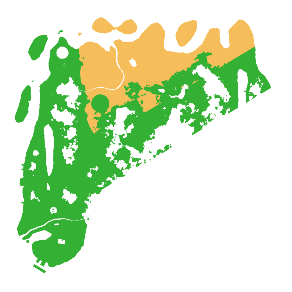 Biome Rust Map: Procedural Map, Size: 4300, Seed: 514663563