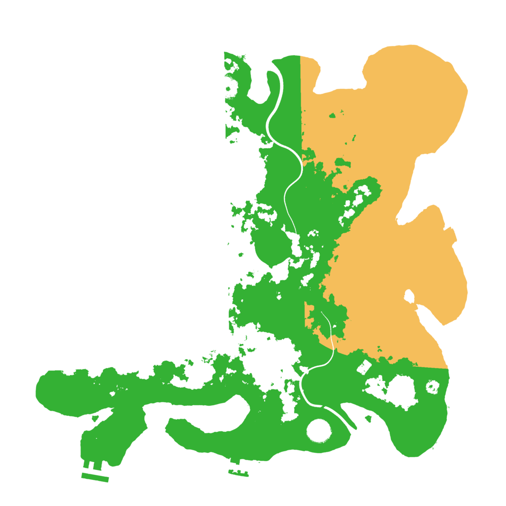 Biome Rust Map: Procedural Map, Size: 3750, Seed: 555229448