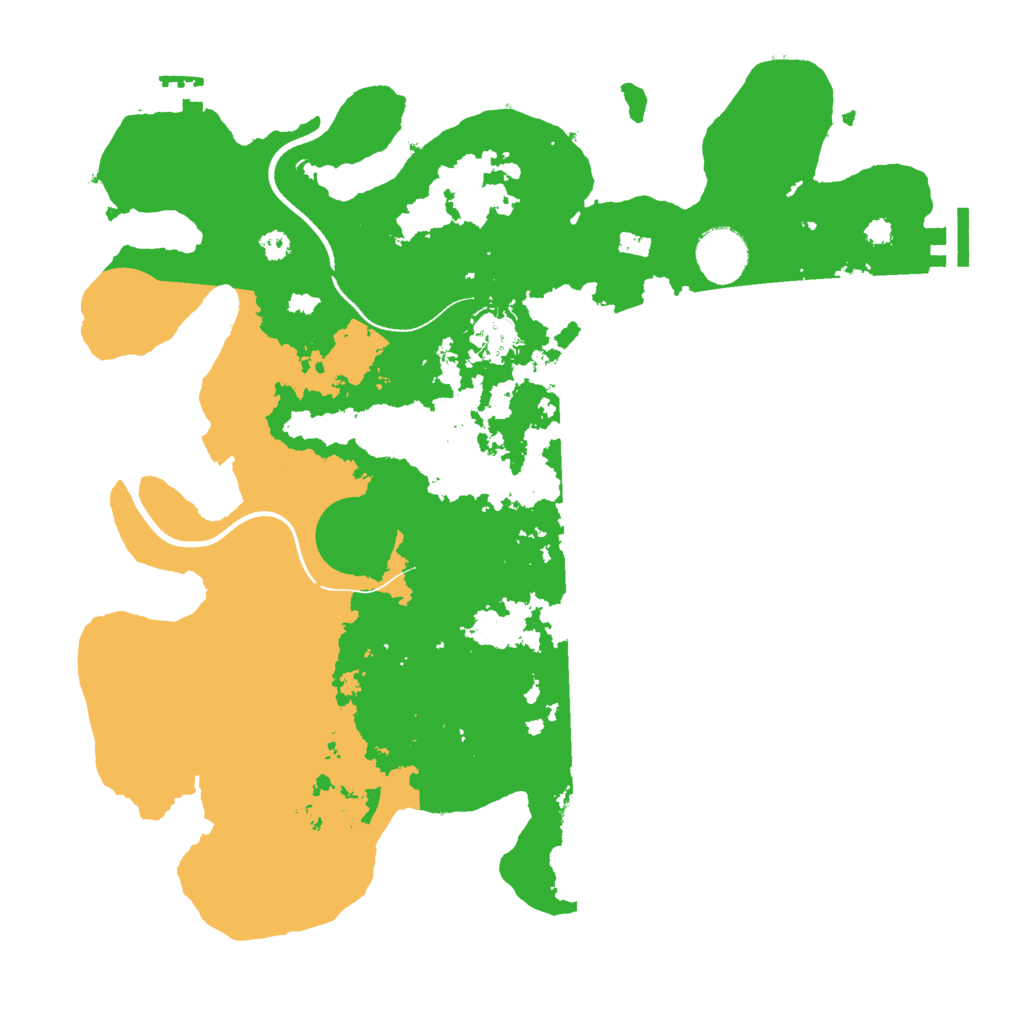 Biome Rust Map: Procedural Map, Size: 3500, Seed: 837259544