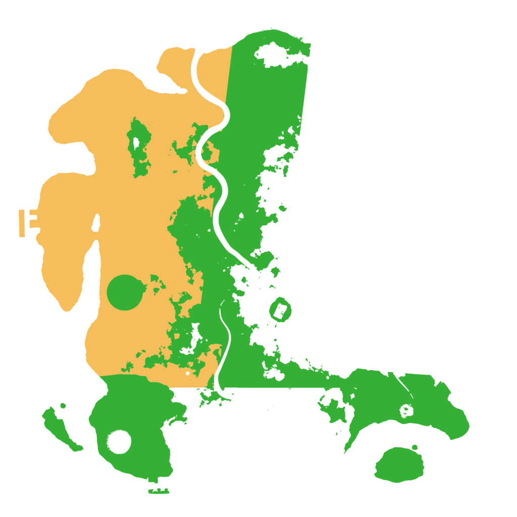 Biome Rust Map: Procedural Map, Size: 3800, Seed: 1350846534