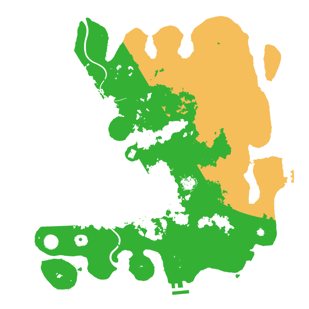 Biome Rust Map: Procedural Map, Size: 3700, Seed: 880127353