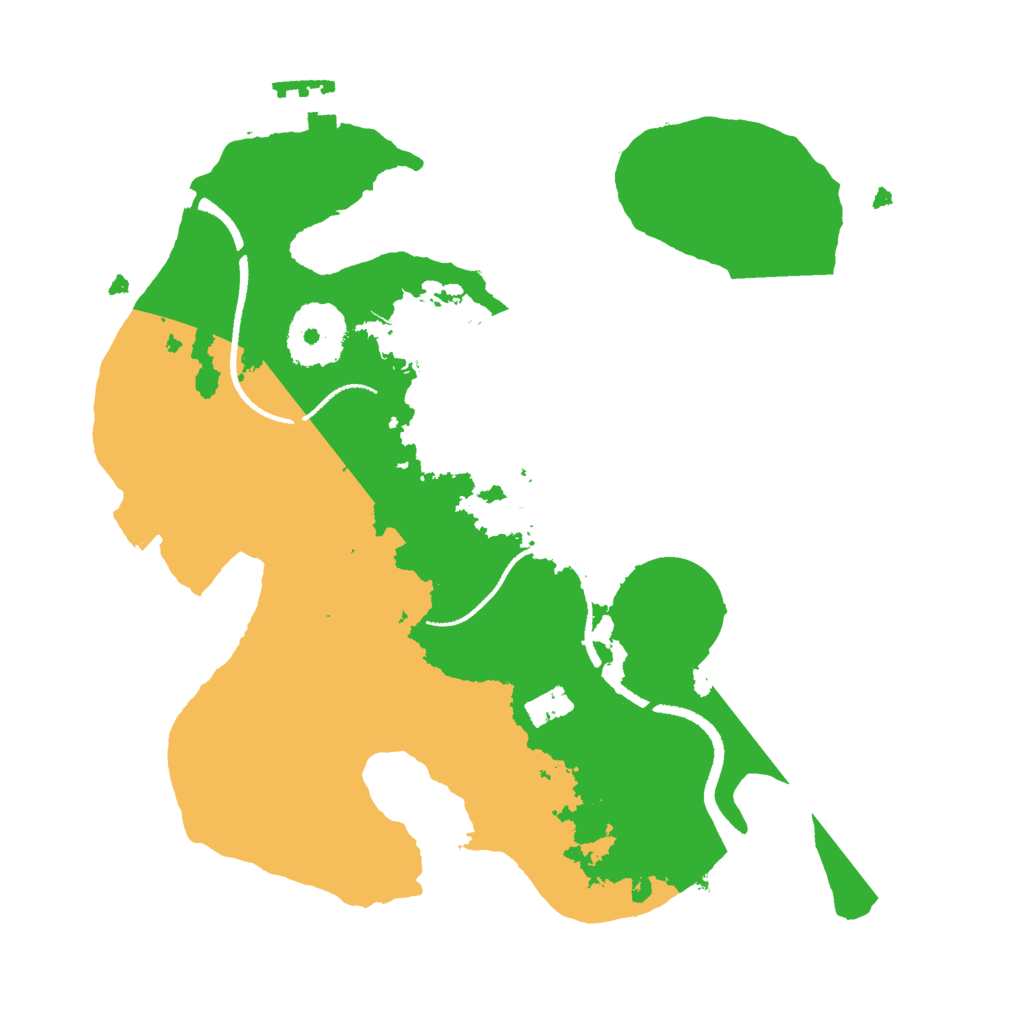 Biome Rust Map: Procedural Map, Size: 2500, Seed: 1237482232