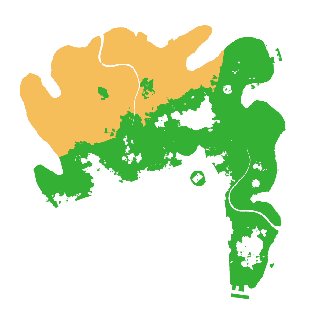 Biome Rust Map: Procedural Map, Size: 3500, Seed: 139168147