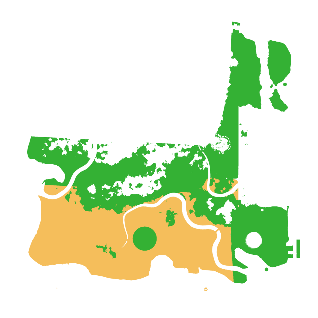 Biome Rust Map: Procedural Map, Size: 3500, Seed: 696043450