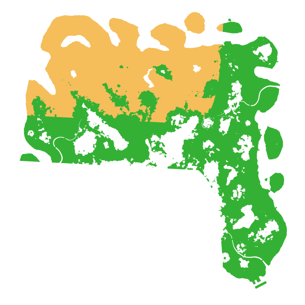 Biome Rust Map: Procedural Map, Size: 5000, Seed: 435255