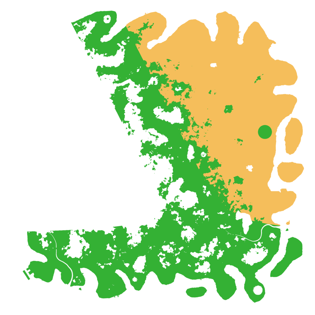 Biome Rust Map: Procedural Map, Size: 6000, Seed: 1402943314