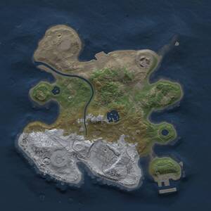 Thumbnail Rust Map: Procedural Map, Size: 2500, Seed: 488426, 6 Monuments