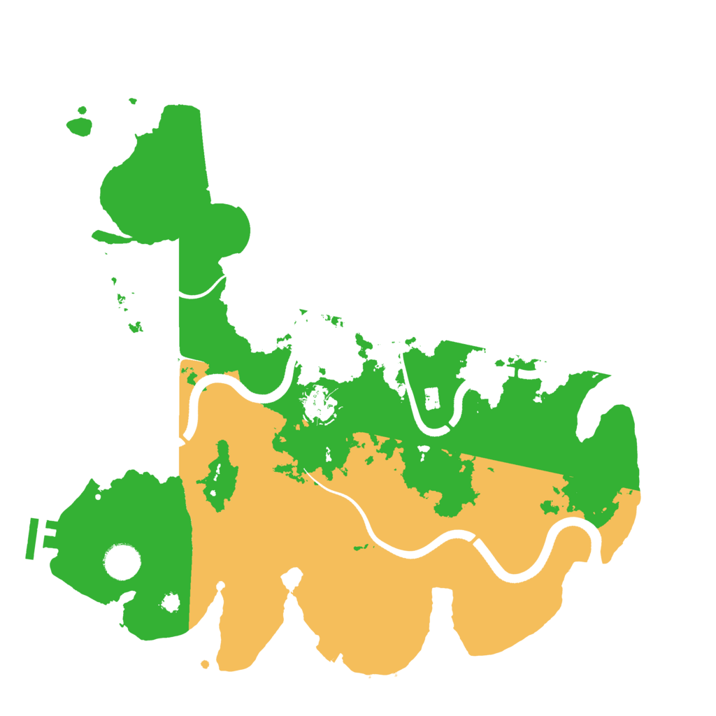 Biome Rust Map: Procedural Map, Size: 3500, Seed: 612368