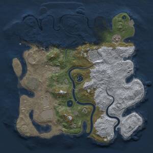 Thumbnail Rust Map: Procedural Map, Size: 3500, Seed: 1665490820, 12 Monuments