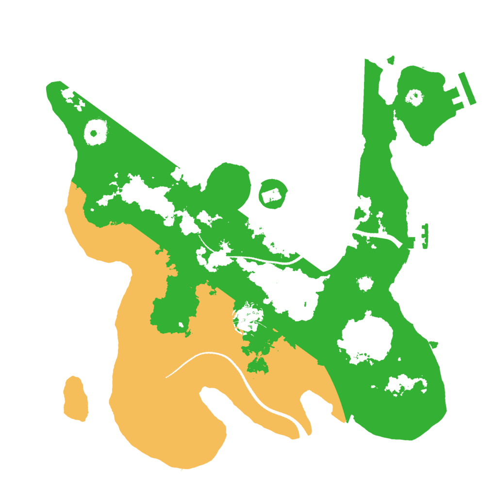 Biome Rust Map: Procedural Map, Size: 3000, Seed: 1460307172