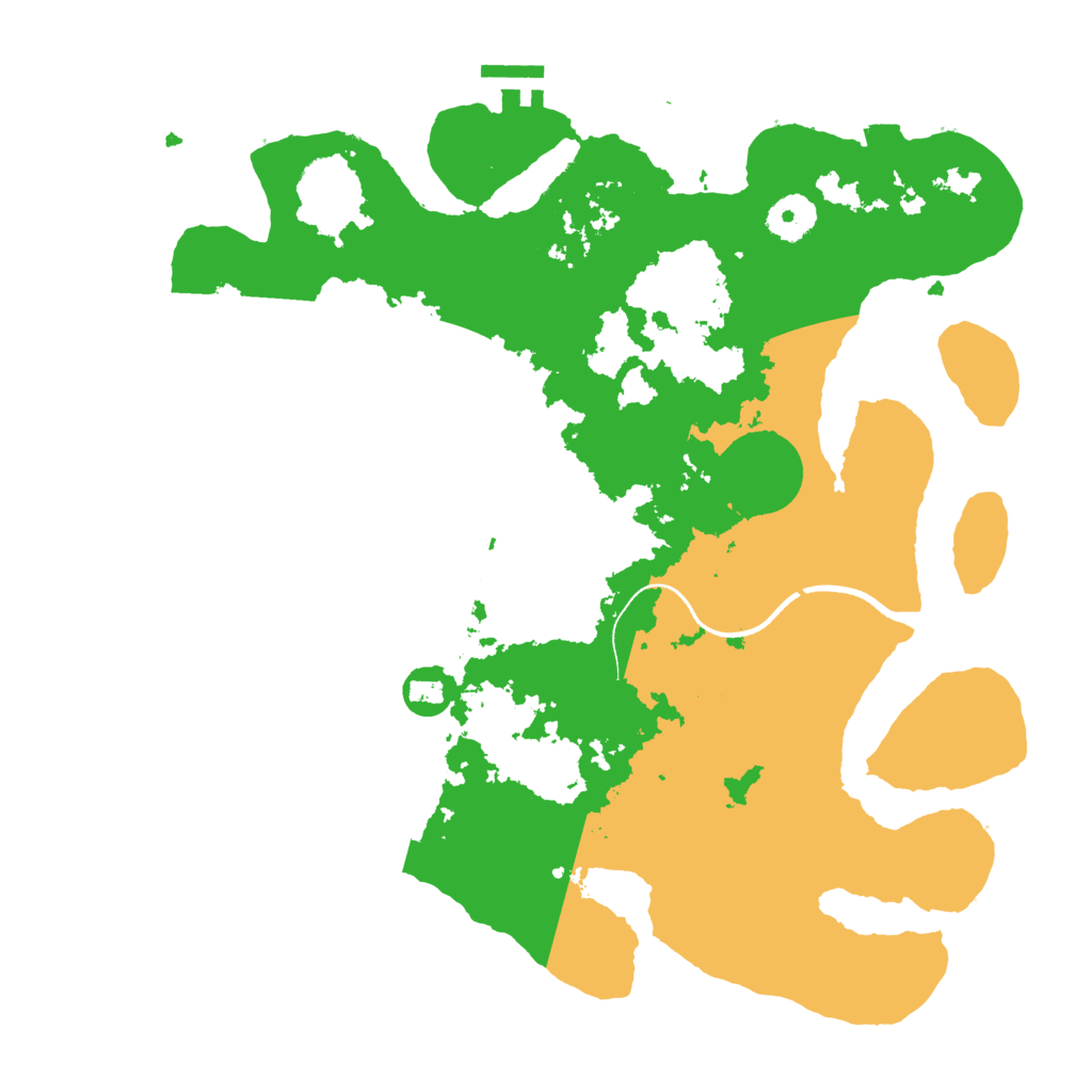 Biome Rust Map: Procedural Map, Size: 3500, Seed: 99436