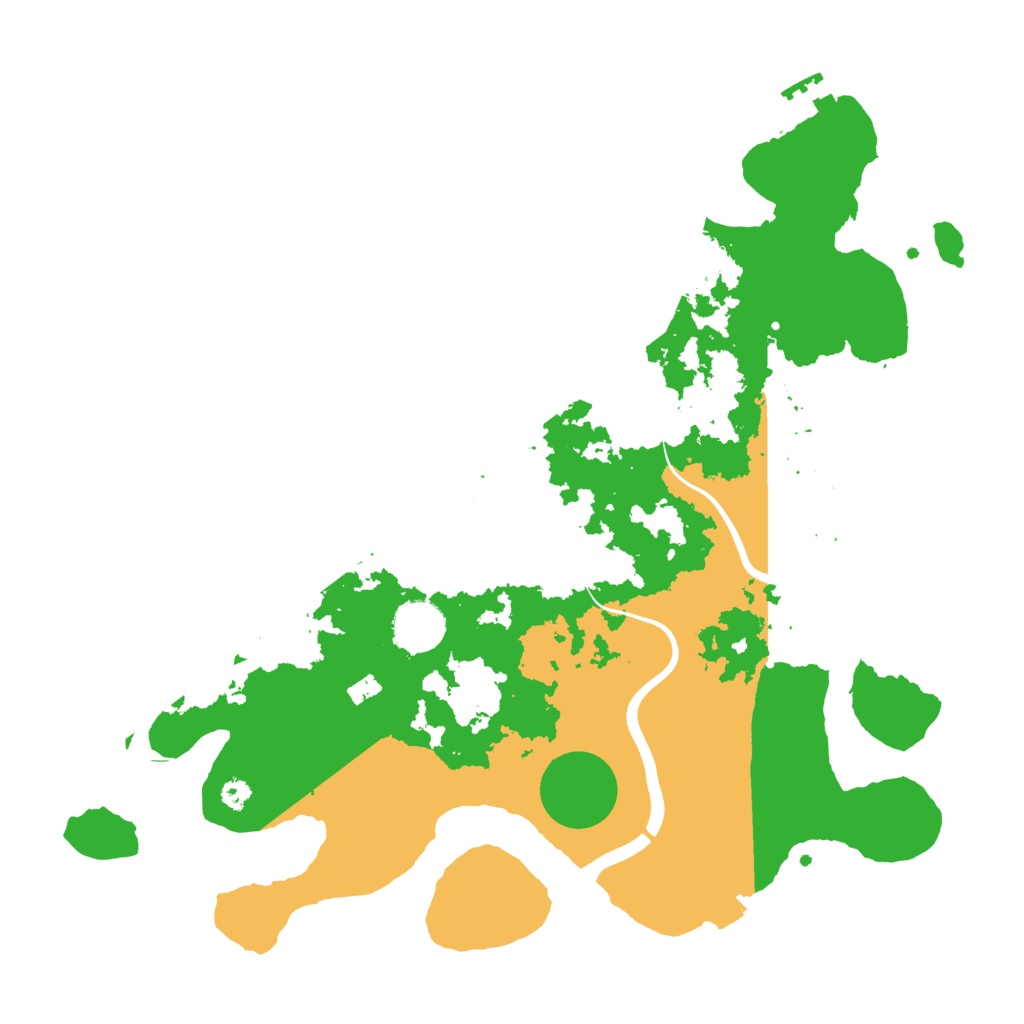 Biome Rust Map: Procedural Map, Size: 3500, Seed: 80183492