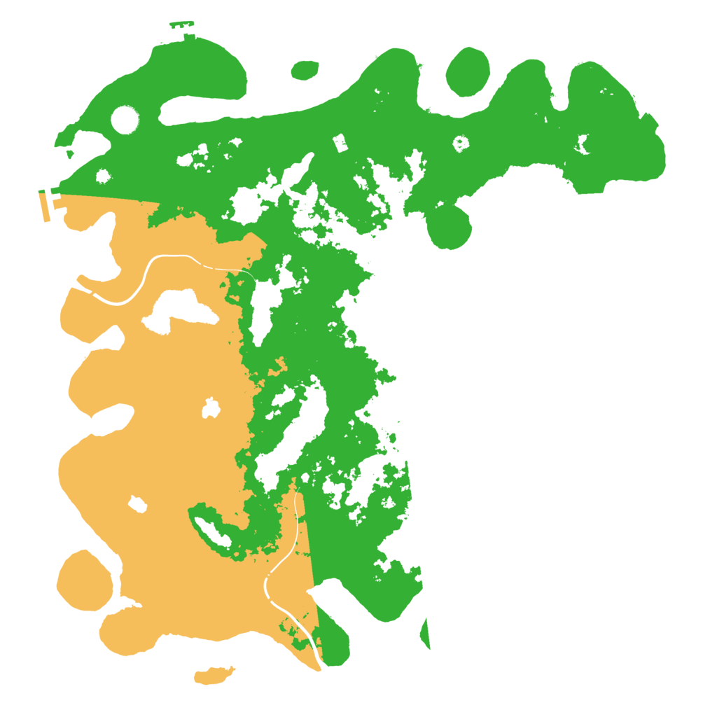 Biome Rust Map: Procedural Map, Size: 4500, Seed: 25042373