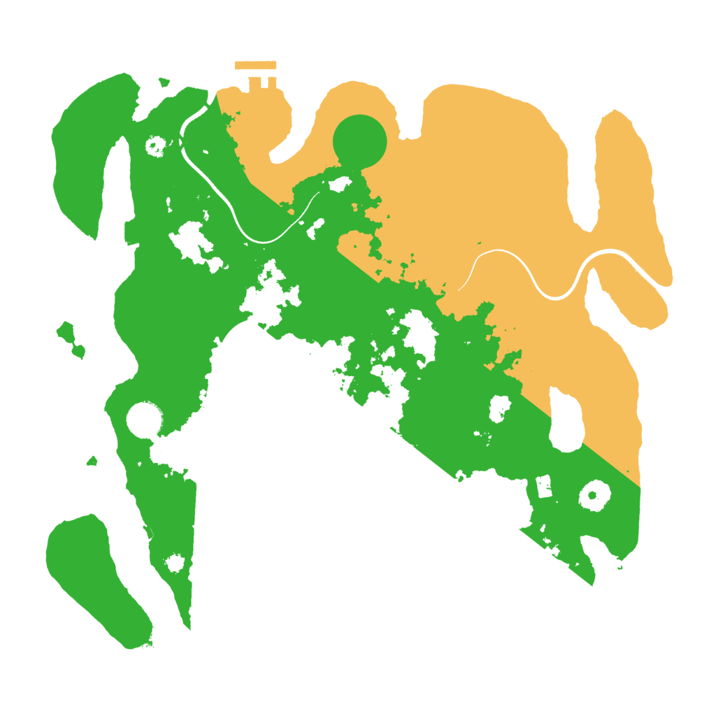 Biome Rust Map: Procedural Map, Size: 3500, Seed: 1511