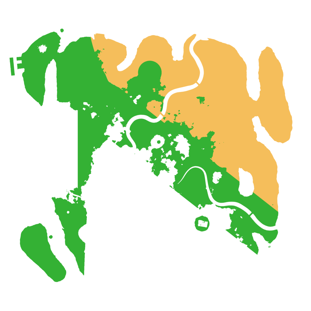 Biome Rust Map: Procedural Map, Size: 3500, Seed: 1511