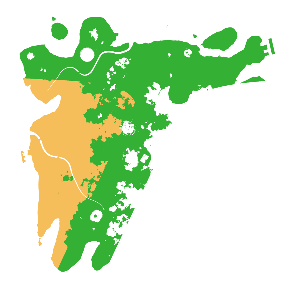 Biome Rust Map: Procedural Map, Size: 3700, Seed: 462980900