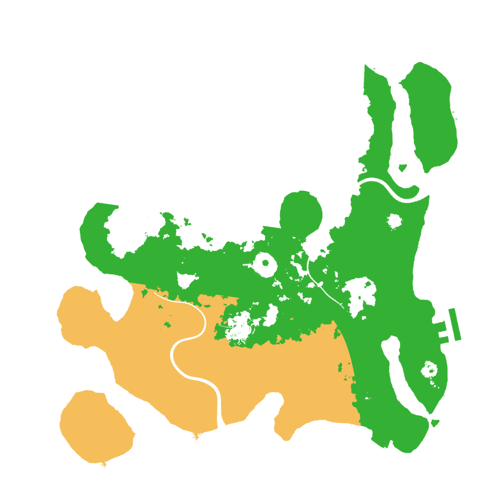 Biome Rust Map: Procedural Map, Size: 3100, Seed: 157236130