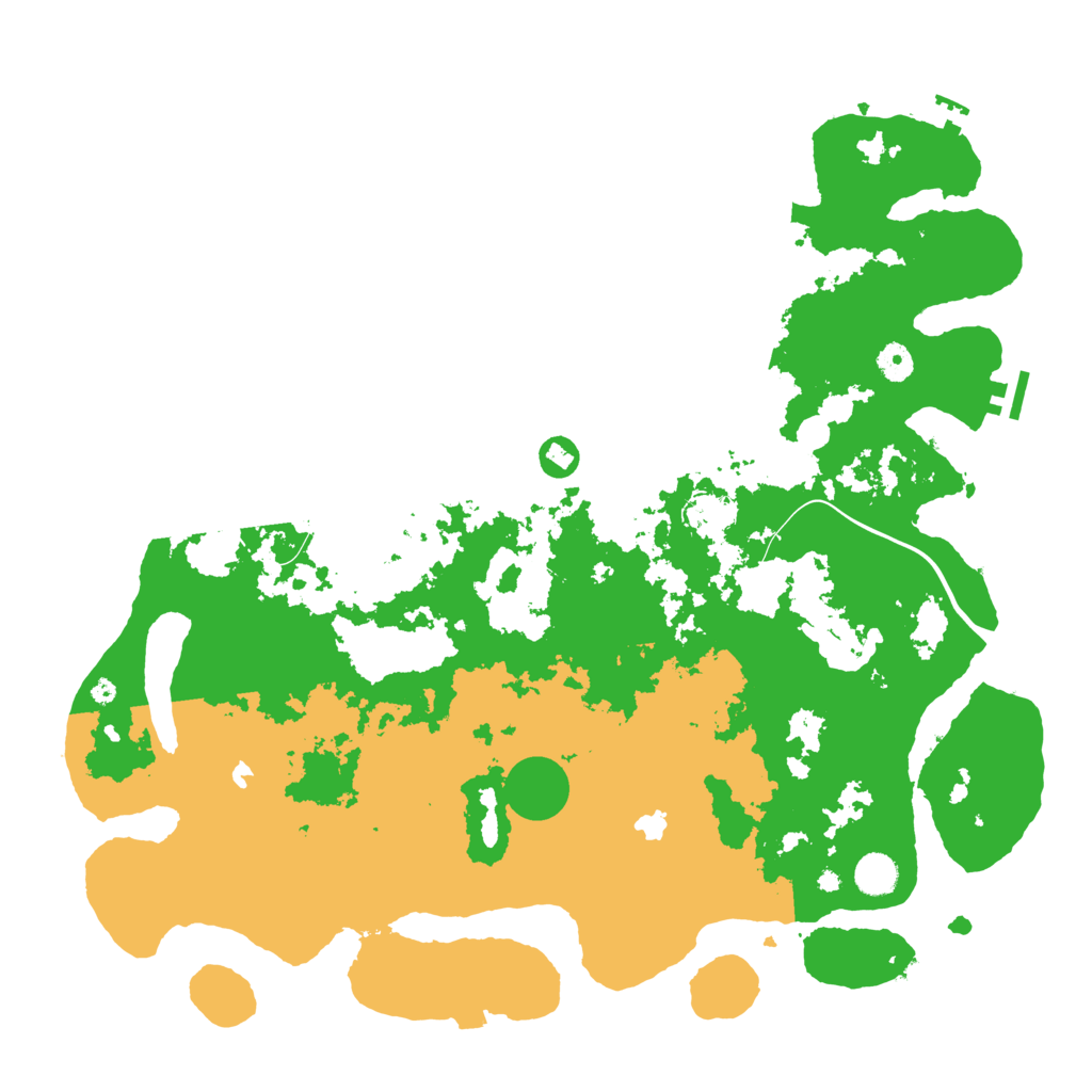 Biome Rust Map: Procedural Map, Size: 4500, Seed: 492182997