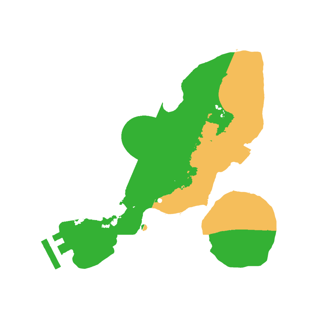 Biome Rust Map: Procedural Map, Size: 2000, Seed: 55155