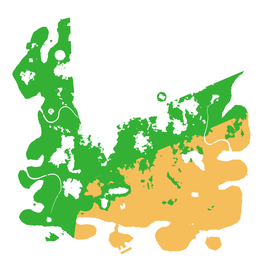 Biome Rust Map: Procedural Map, Size: 4500, Seed: 758101736