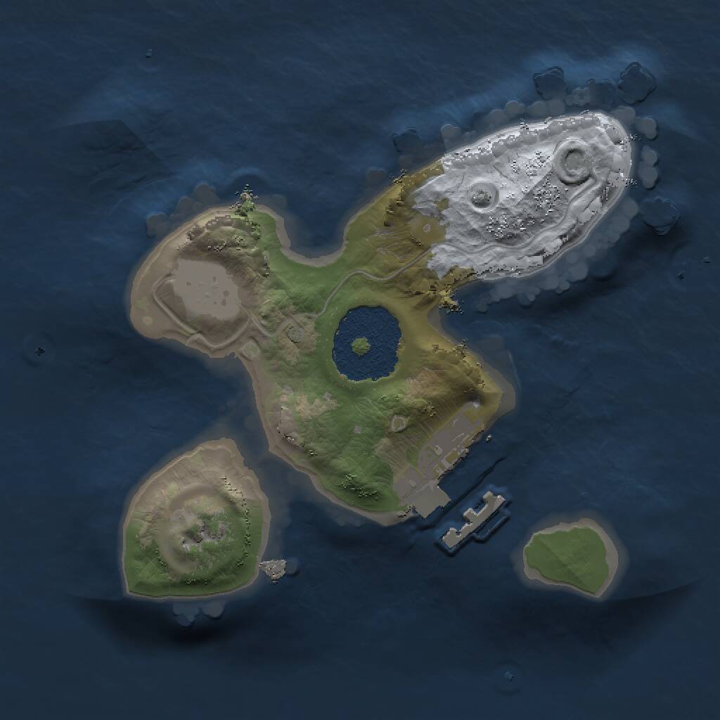 Rust Map: Procedural Map, Size: 1500, Seed: 653459194, 2 Monuments