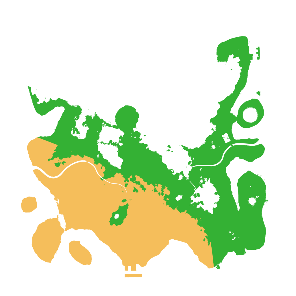 Biome Rust Map: Procedural Map, Size: 3500, Seed: 612378