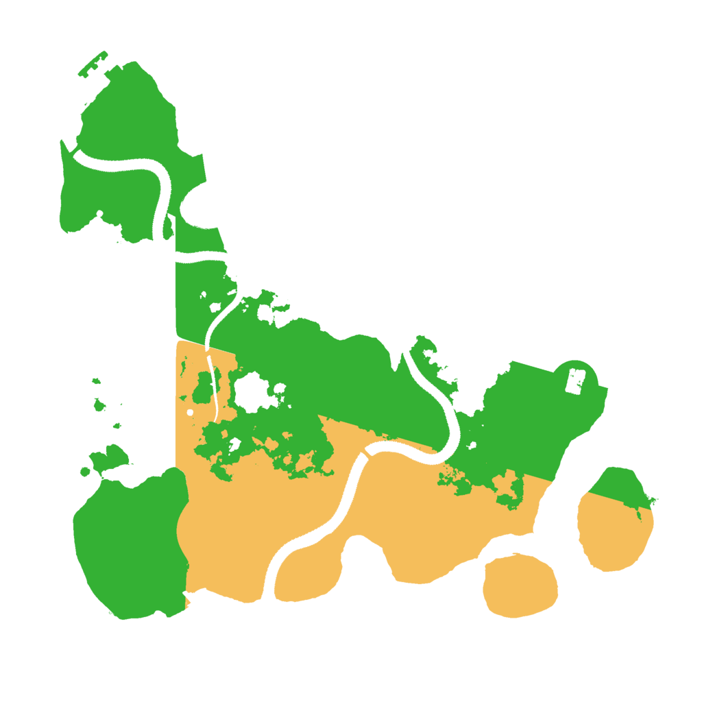 Biome Rust Map: Procedural Map, Size: 3000, Seed: 43126916