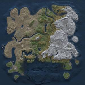 Thumbnail Rust Map: Procedural Map, Size: 4000, Seed: 1894505861, 15 Monuments