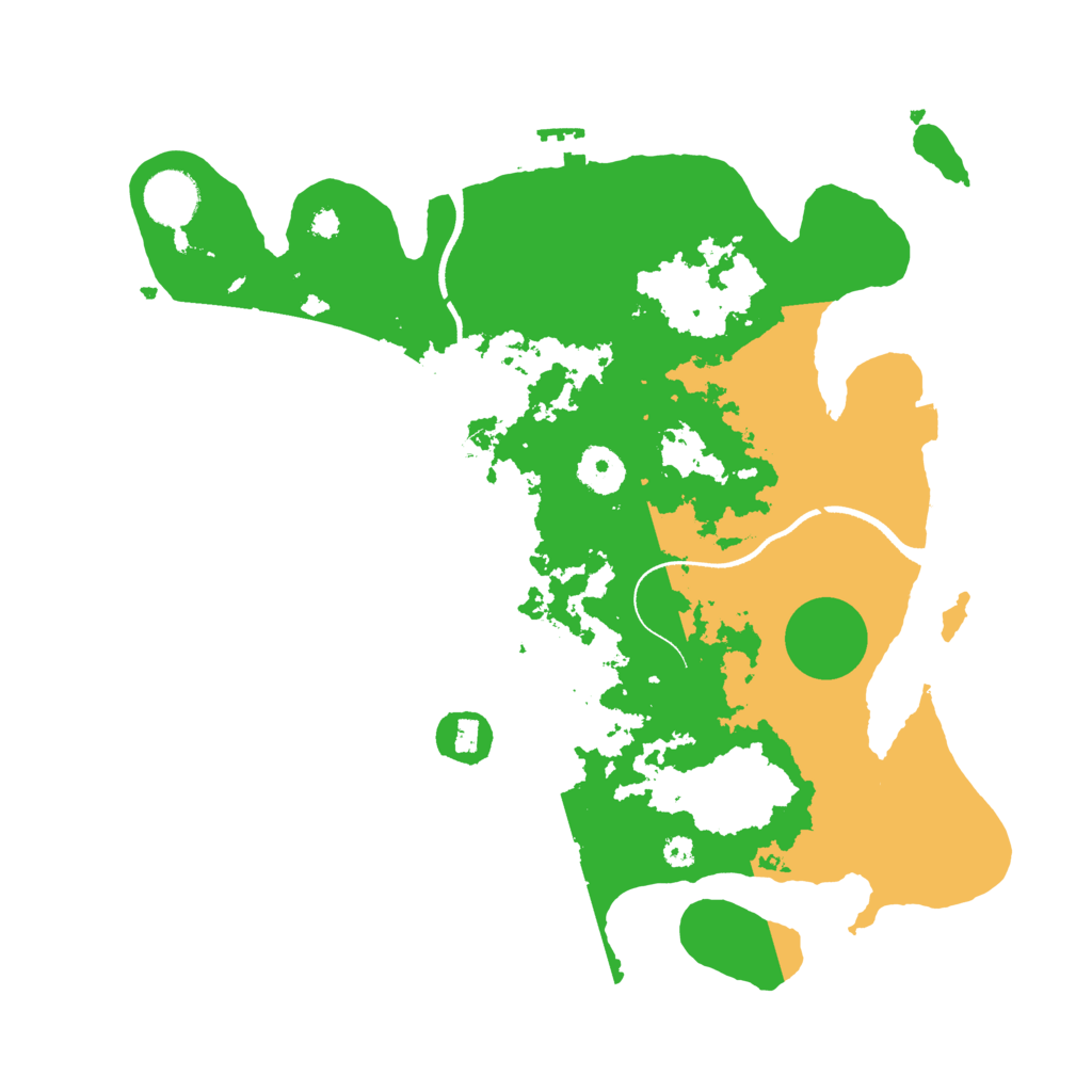 Biome Rust Map: Procedural Map, Size: 3500, Seed: 1015983015