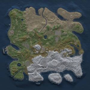 Thumbnail Rust Map: Procedural Map, Size: 3750, Seed: 1589556439, 15 Monuments