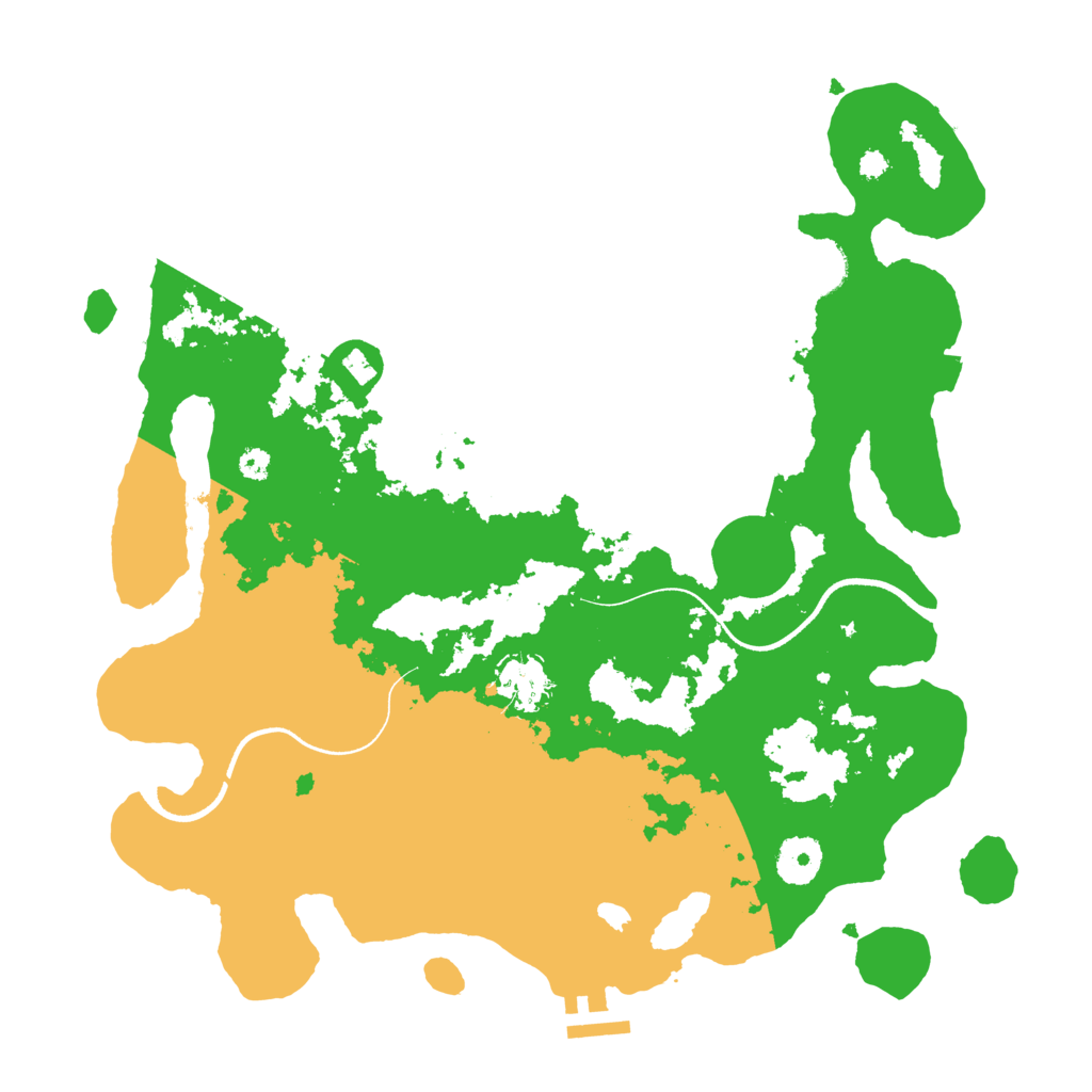 Biome Rust Map: Procedural Map, Size: 3500, Seed: 408825565