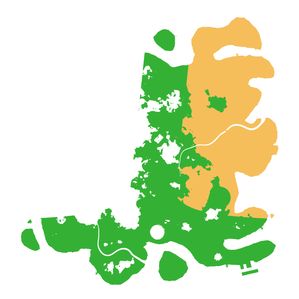 Biome Rust Map: Procedural Map, Size: 3650, Seed: 167054410