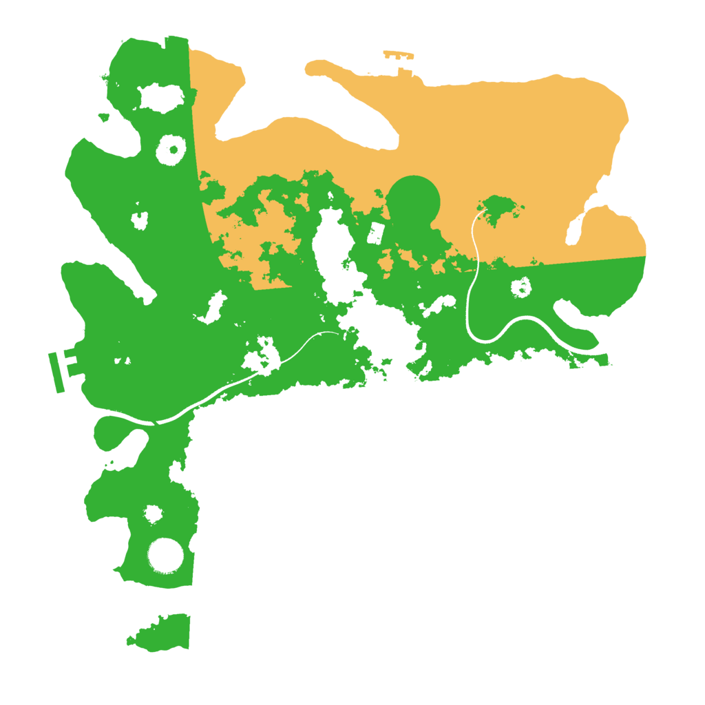 Biome Rust Map: Procedural Map, Size: 3500, Seed: 411006363