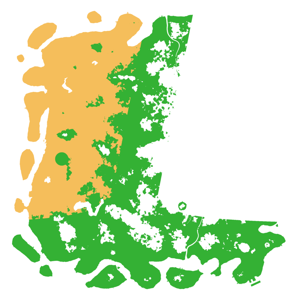 Biome Rust Map: Procedural Map, Size: 6000, Seed: 8753000