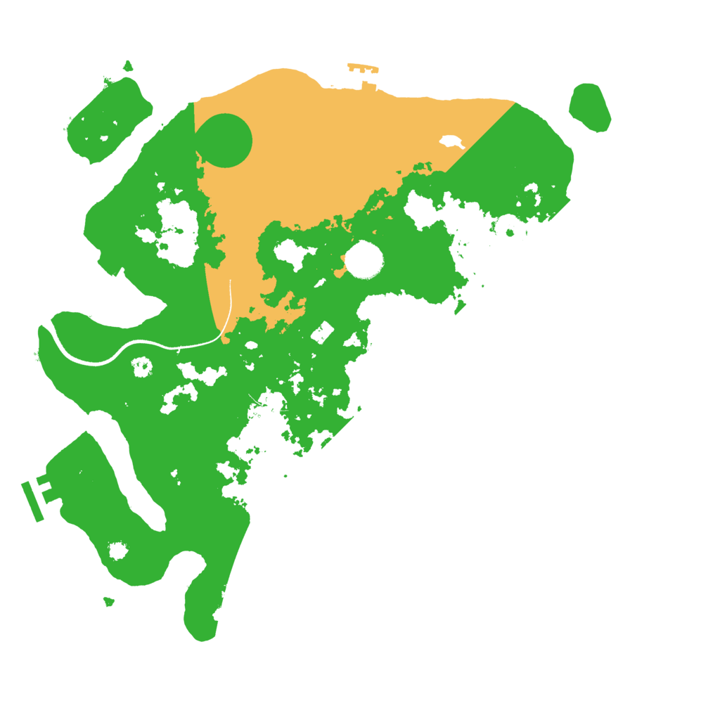 Biome Rust Map: Procedural Map, Size: 3500, Seed: 348672732