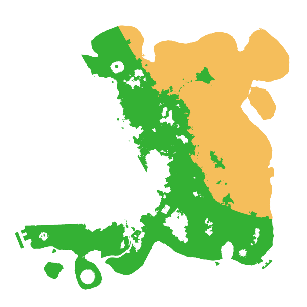 Biome Rust Map: Procedural Map, Size: 3700, Seed: 582651570