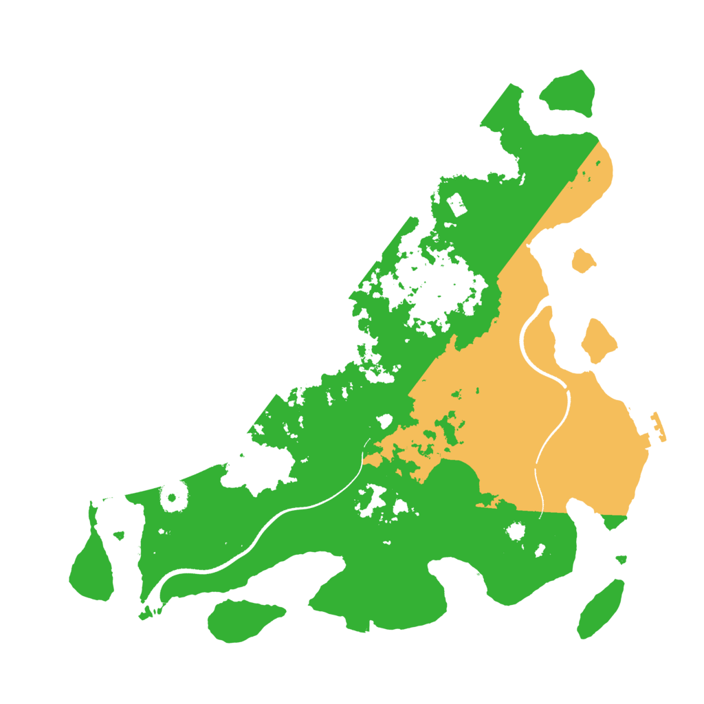 Biome Rust Map: Procedural Map, Size: 3500, Seed: 650165201