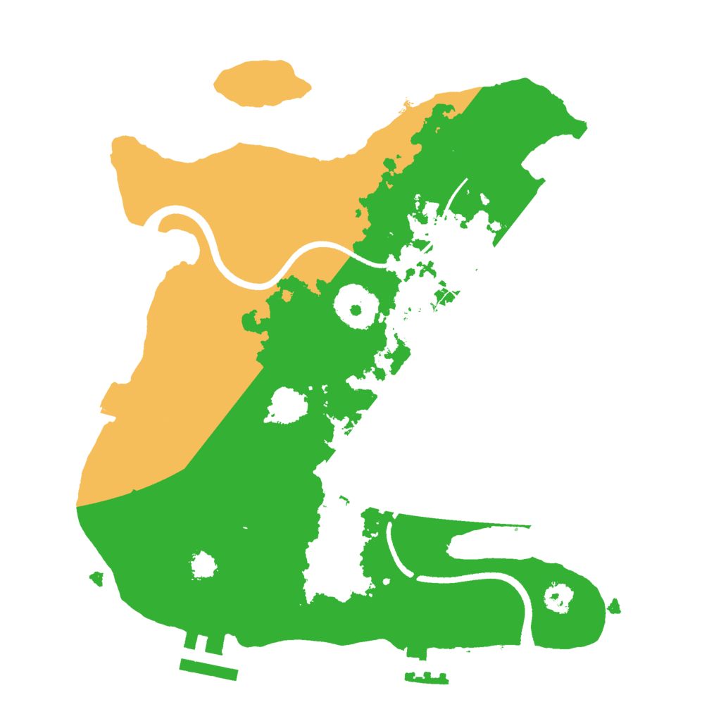 Biome Rust Map: Procedural Map, Size: 2500, Seed: 4027