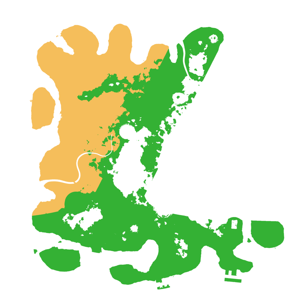 Biome Rust Map: Procedural Map, Size: 3600, Seed: 38