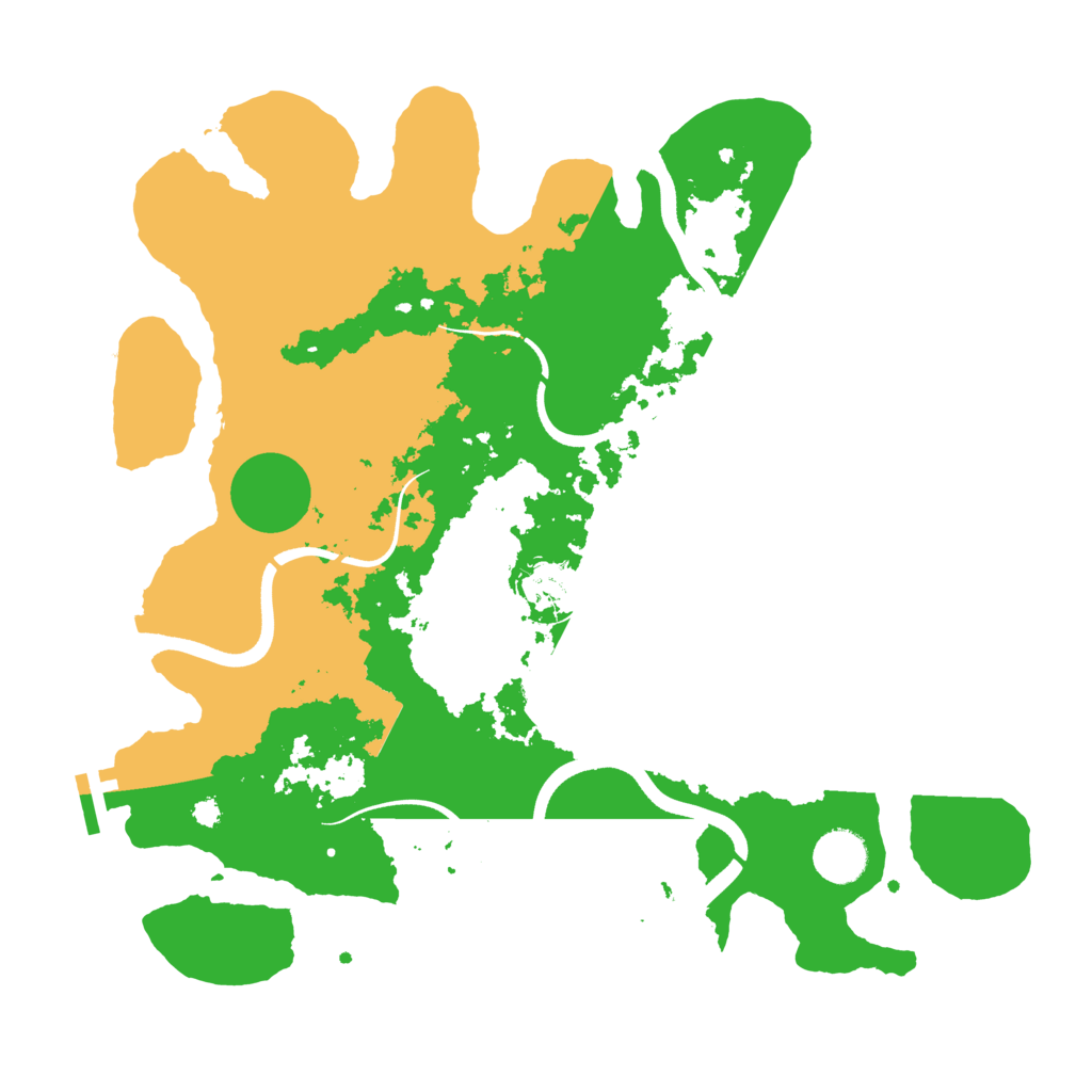 Biome Rust Map: Procedural Map, Size: 3600, Seed: 38