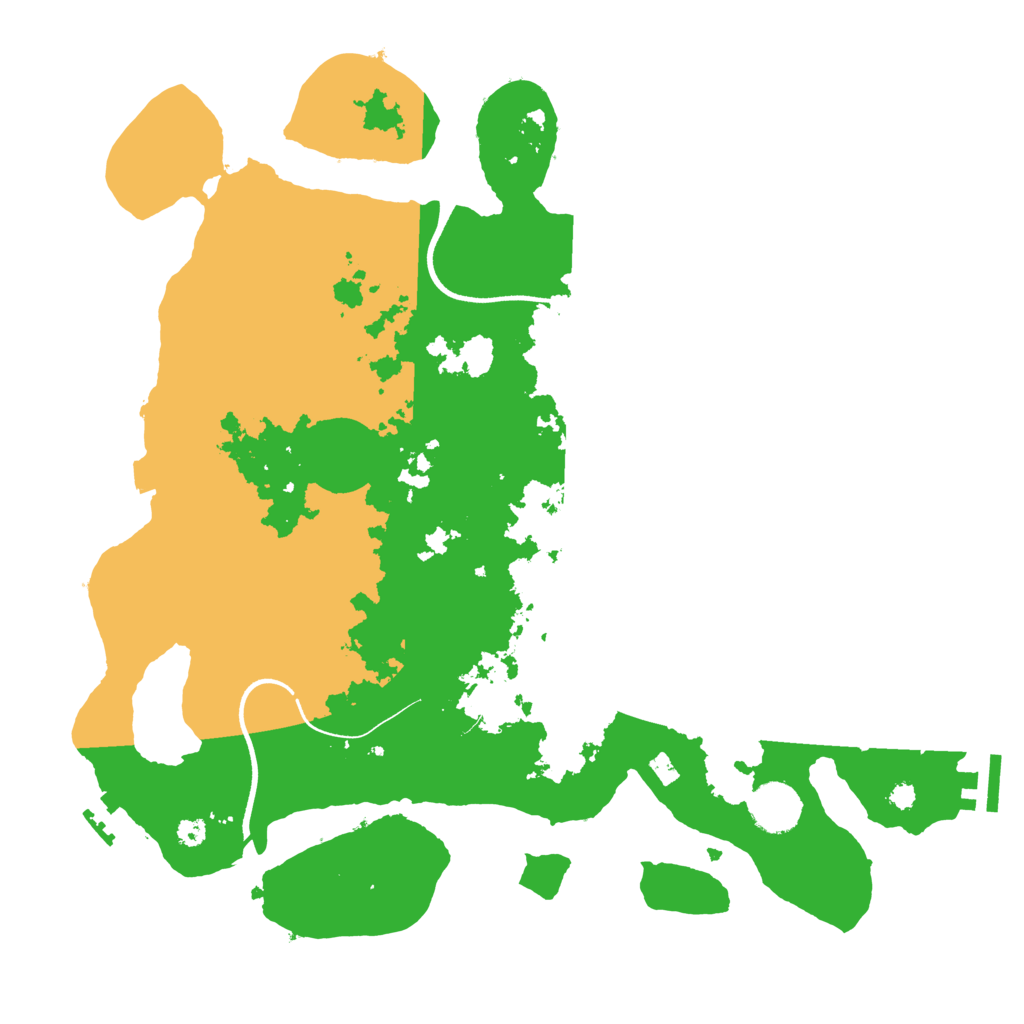 Biome Rust Map: Procedural Map, Size: 3600, Seed: 166