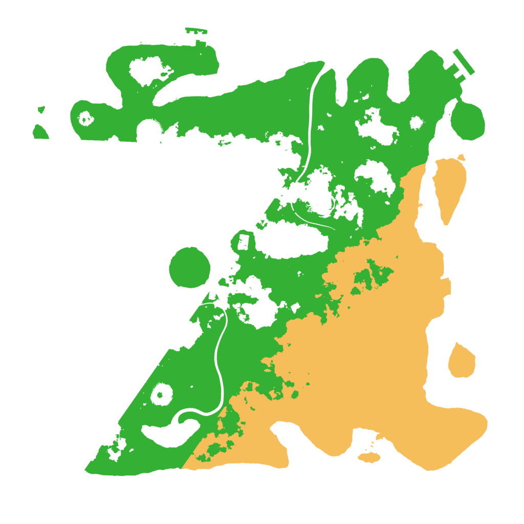 Biome Rust Map: Procedural Map, Size: 3600, Seed: 198