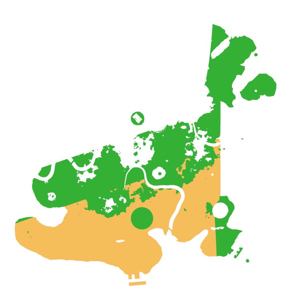 Biome Rust Map: Procedural Map, Size: 3500, Seed: 361092621